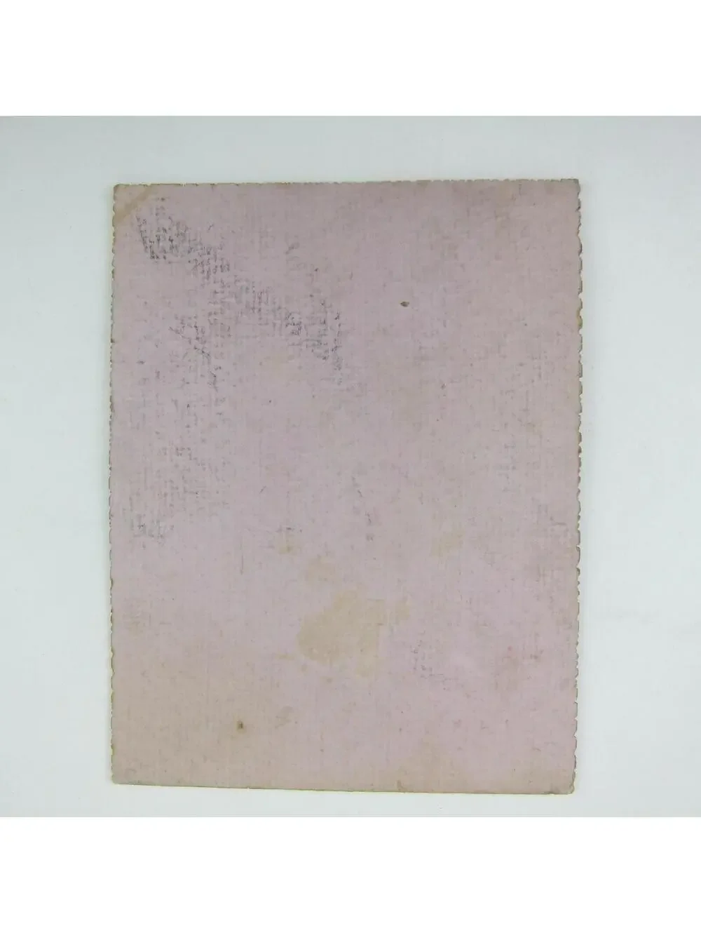 Antique Valentines Day Card Pink & White Flowers Green Vase Gold Accent Art Deco